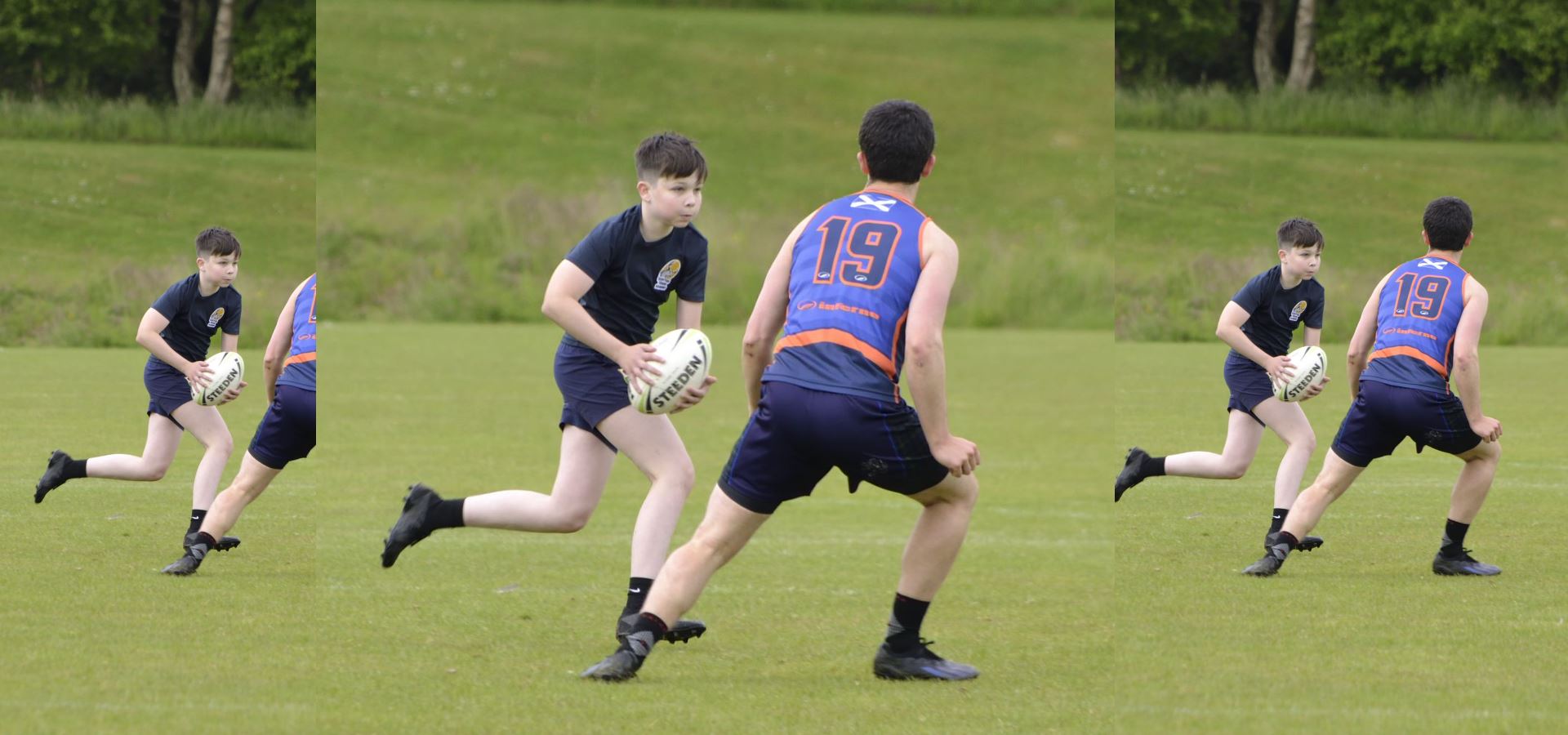 Jayden on the rugby pitch