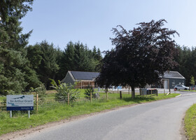 the building from the road