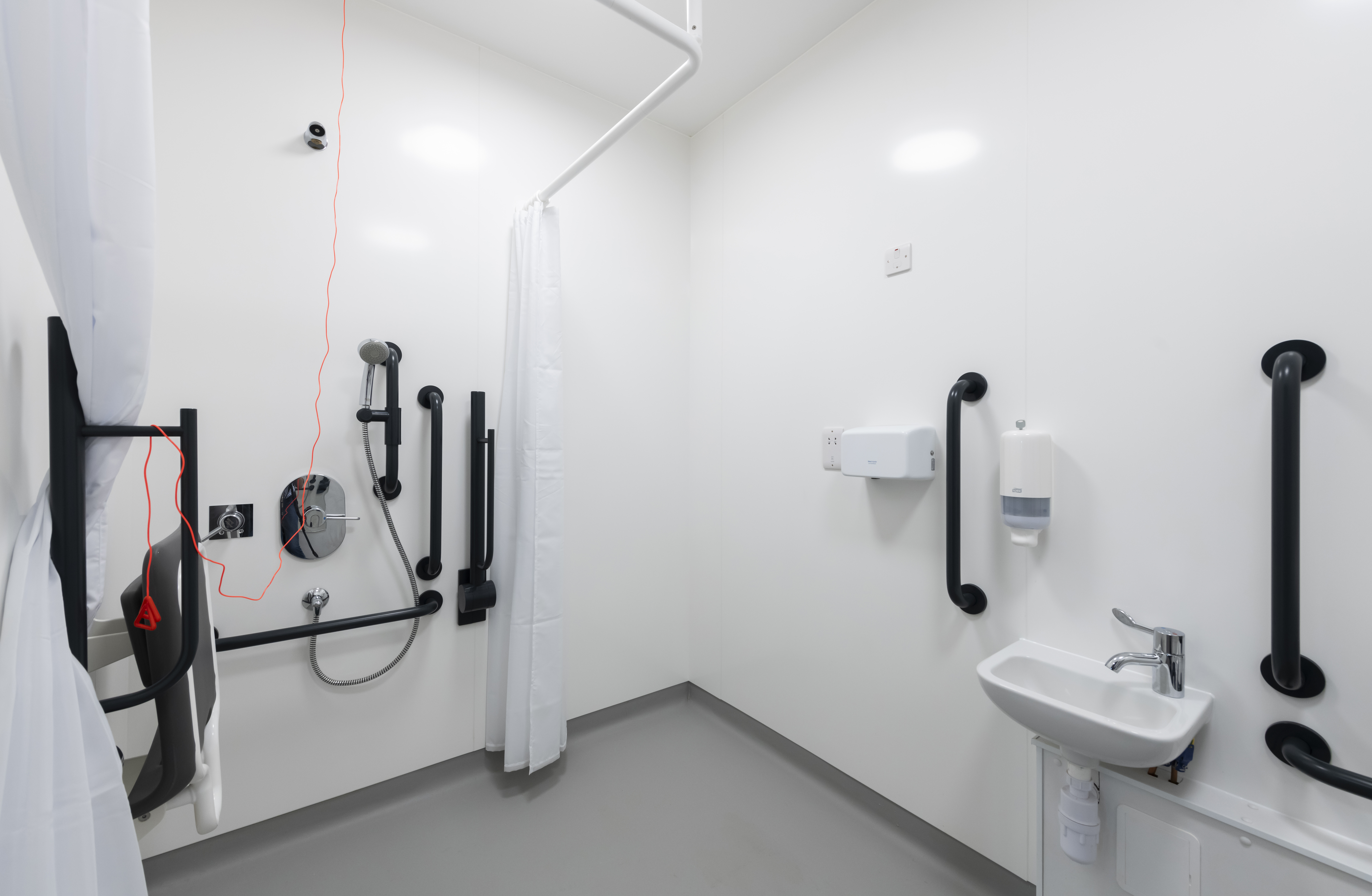 The accessible shower room (there are two others ensuite to the two accessible rooms)