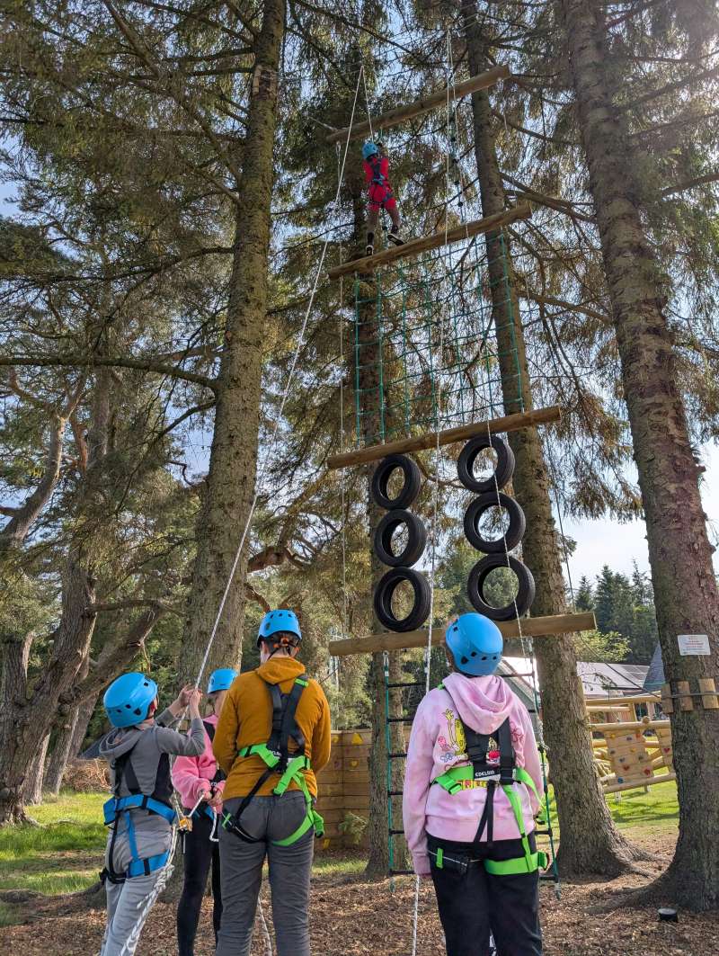 The Gladiator Climb - it's high!