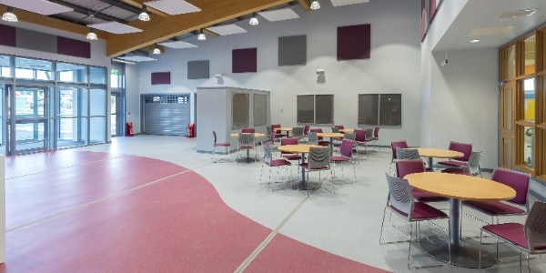 The foyer at Banchory Sports Village