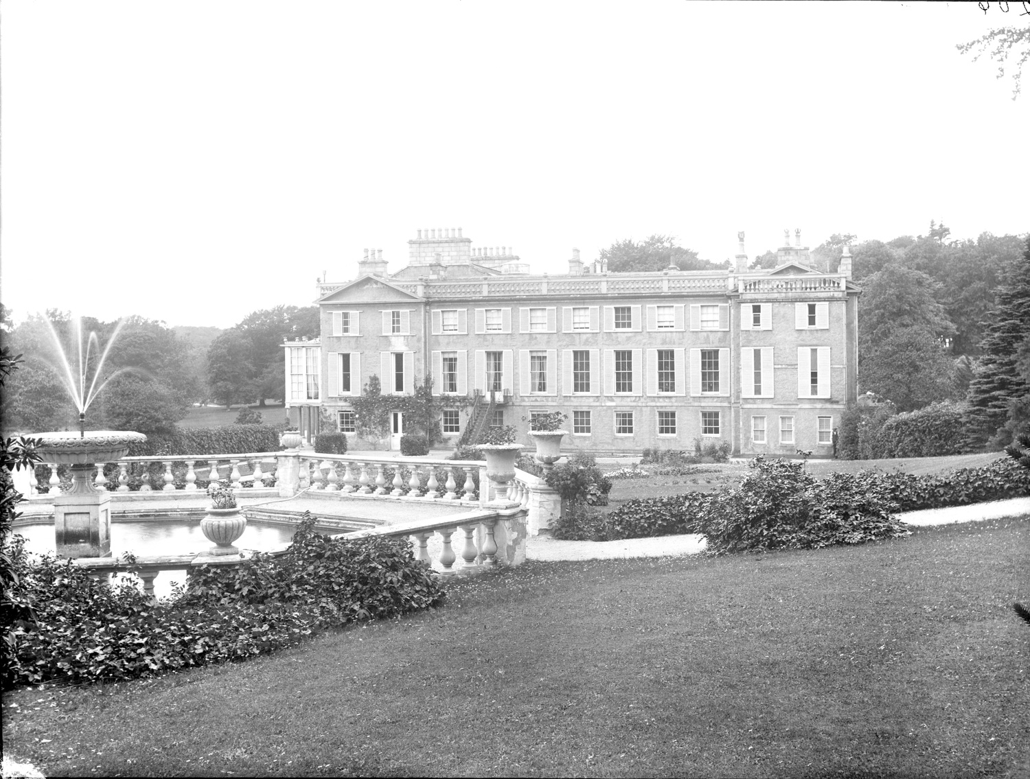 19th century image of Pitfour house.