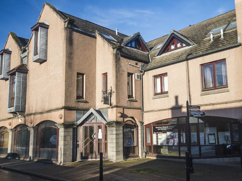 External image of the entrance to Banchory Museum.