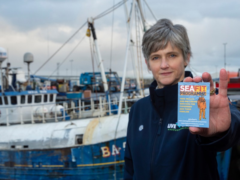 Healthy Lifestyle Advisor Catriona Arthur will work directly with local fishing communities to deliver the SeaFit programme