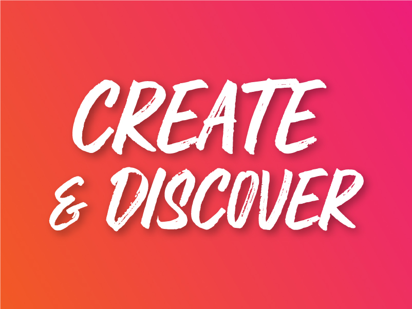 Create and Discover graphic