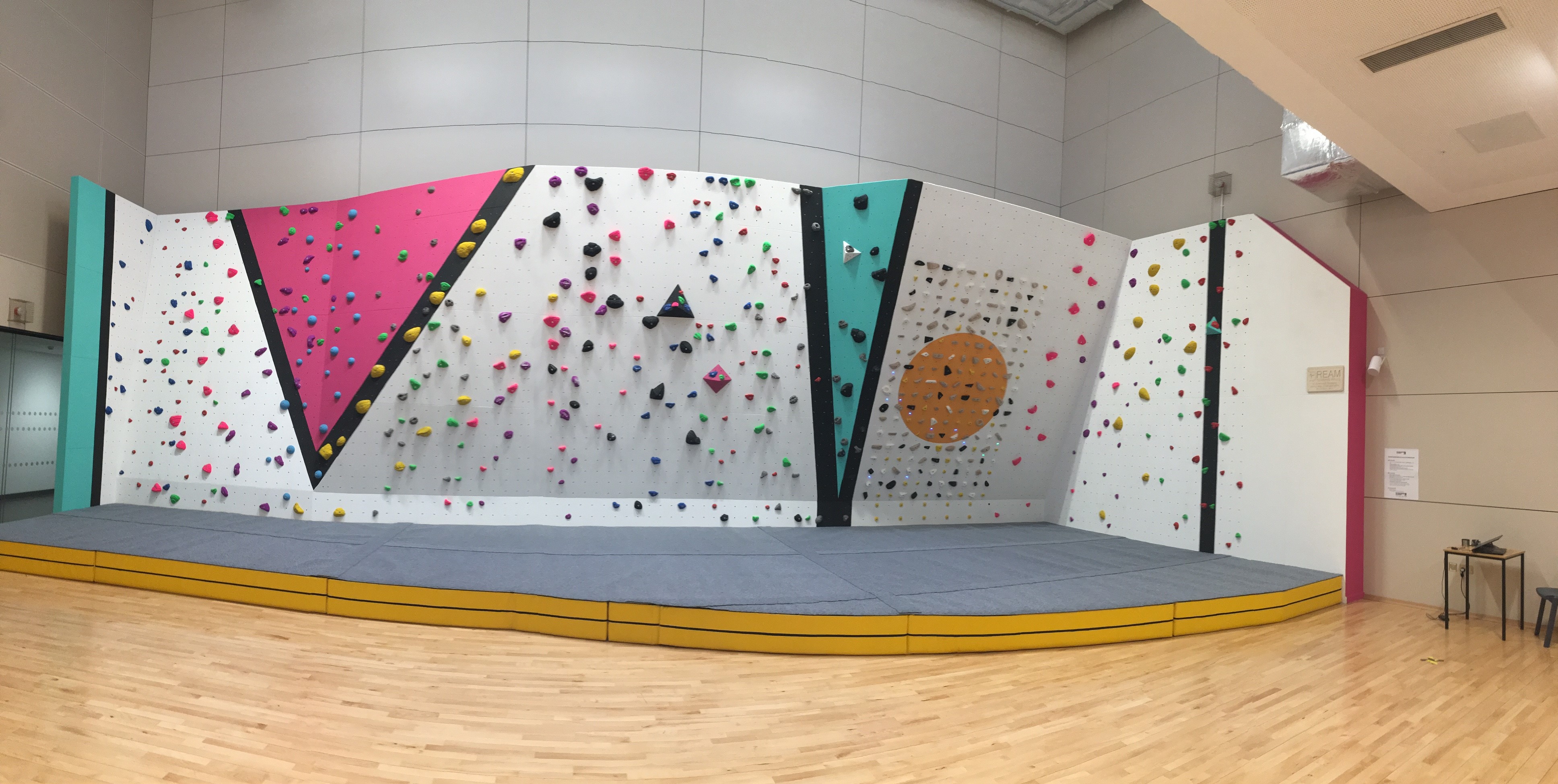 Inverurie Community Campus Bouldering wall