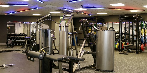 Some exercise equipment in the new Peterhead Fitness Suite
