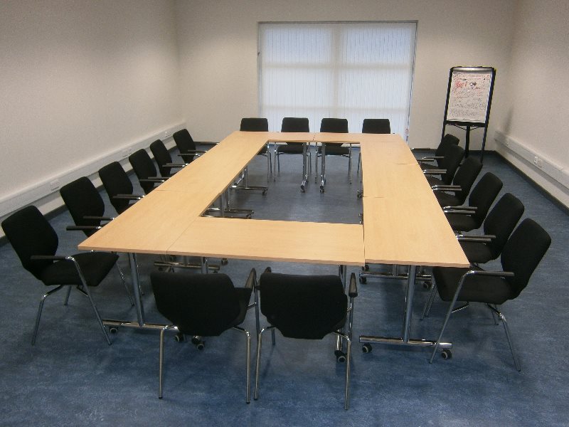 Learning Room 1 at Fraserburgh with tables and chairs