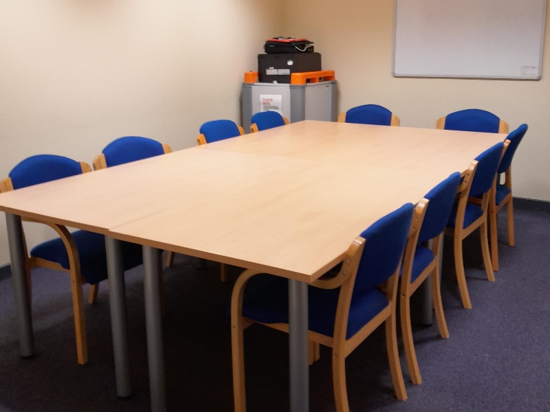 Fraserburgh meeting room with table and chairs